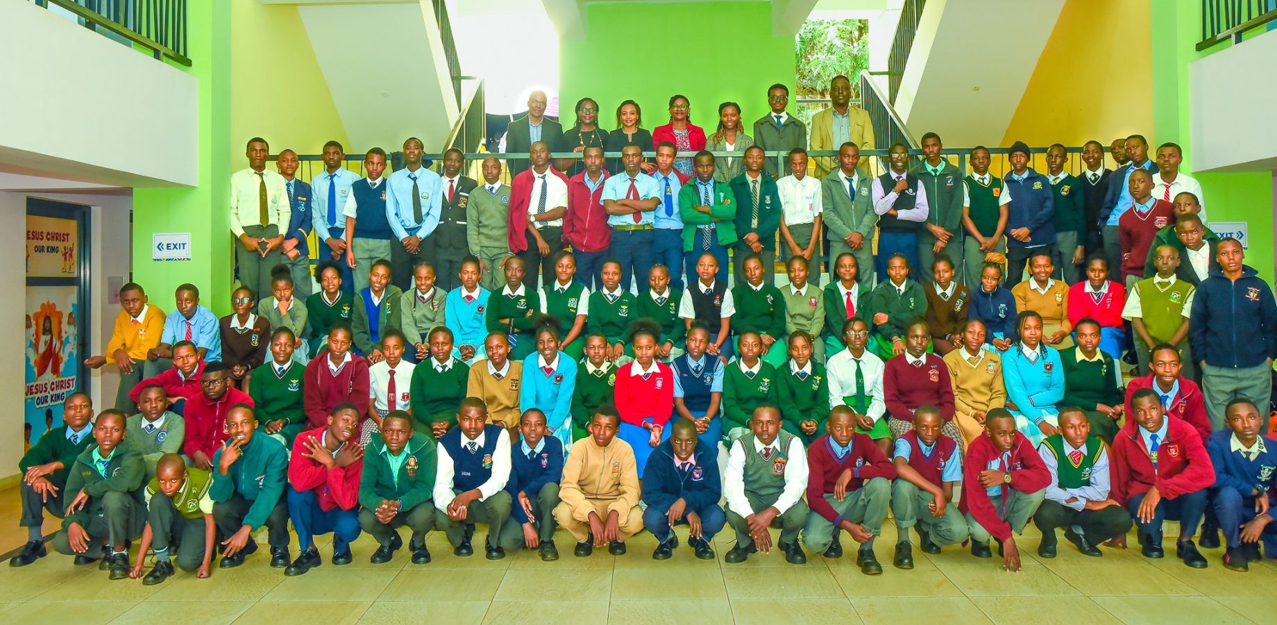 Tumaini Scholarship Students and mentors group photo.